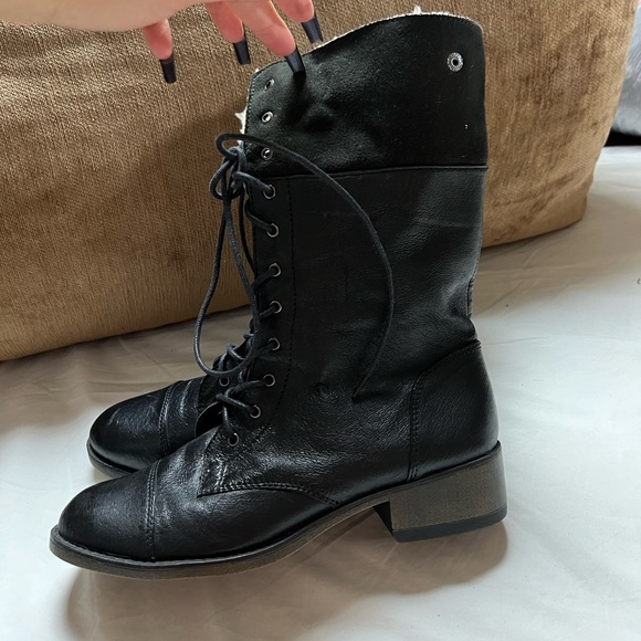 Steve Madden Leather Ankle Boots - Picture 3 of 9